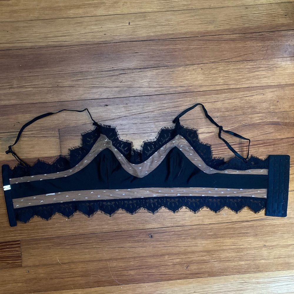 For Love and Lemons Skivvies Unlined Bra Size S